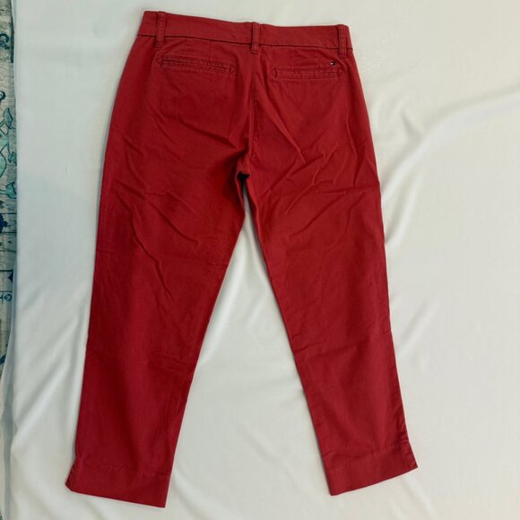 Tommy Hilfiger Nantucket Red Chino‎ Cropped Pants Size 2 - Picture 4 of 8